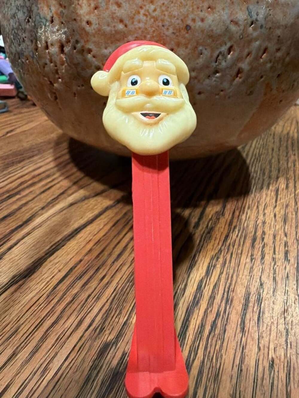 PEZ Santa Claus with Glasses Open Eyes Candy Dispenser with Feet